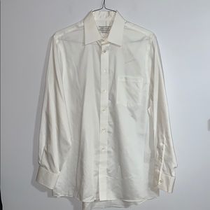 Joseph Abboud White Button Down Shirt 34/35, 16